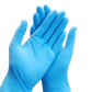 Blue Disposable Nitrile Exam Gloves, Medical Grade, Non-Sterile, Latex Free & Powder Free, Size Small - Case of 100